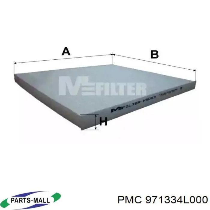 971334L000 Parts-Mall filtro de habitáculo