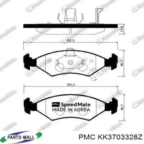 Pastillas de freno delanteras Mazda 323 BA