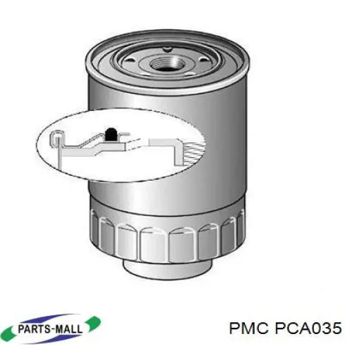 Filtro de gasoil Parts-Mall PCA035