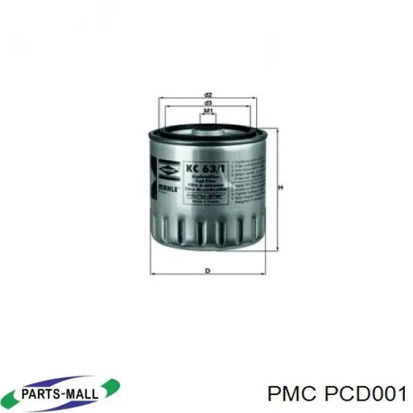 Filtro combustible Parts-Mall PCD001 precio, desde 9,53 EUR