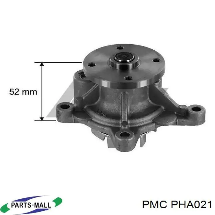 PHA021 Parts-Mall Bomba refrigerante coche