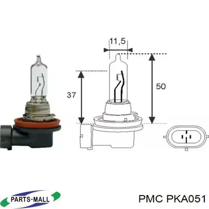 PKA051 Parts-Mall pastillas de freno delanteras