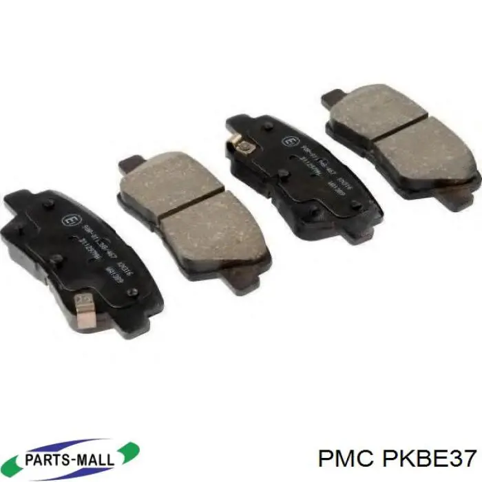 PKB-E37 Parts-Mall pastillas de freno traseras