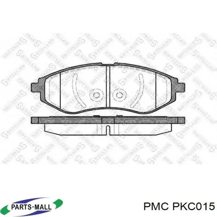 PKC015 Parts-Mall Pastillas delanteras