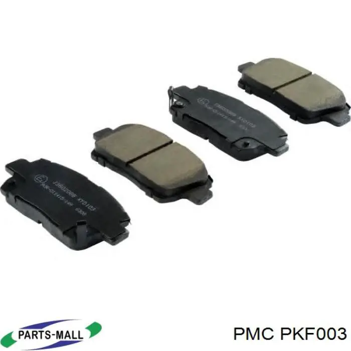 PKF003 Parts-Mall pastillas de freno delanteras
