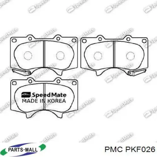 PKF026 Parts-Mall pastillas de freno delanteras