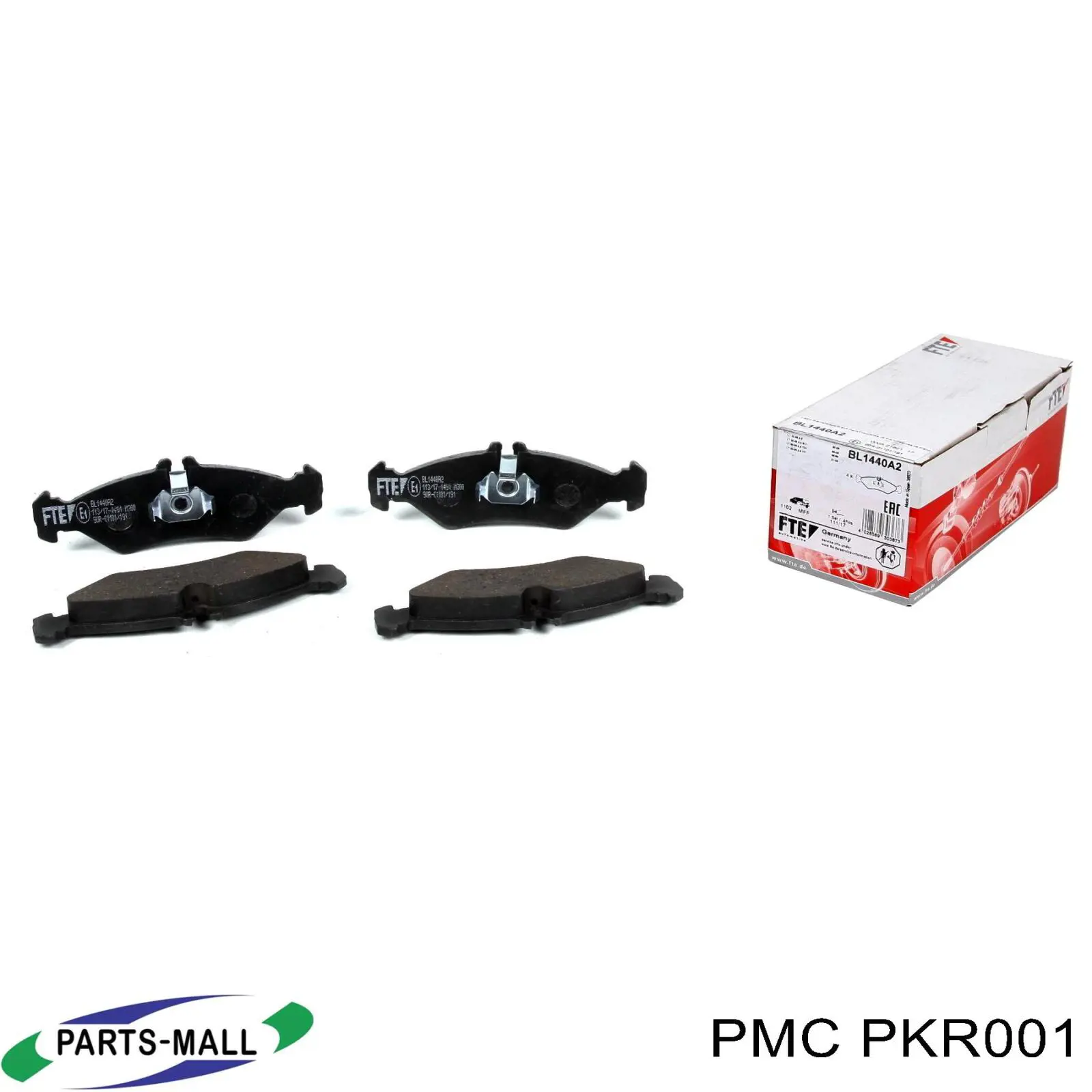 PKR-001 Parts-Mall pastillas de freno traseras