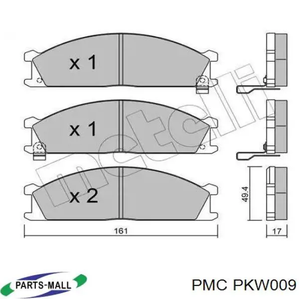 Pastillas de freno delanteras Nissan Terrano 1 WD21