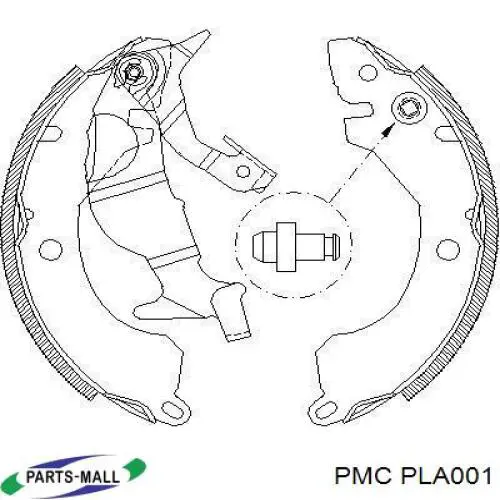 Zapatas de freno de tambor traseras Parts-Mall PLA001 precio, desde 29,92 EUR