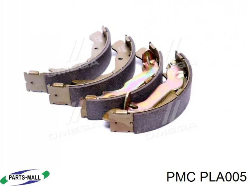 PLA005 Parts-Mall Zapatas de freno de tambor traseras