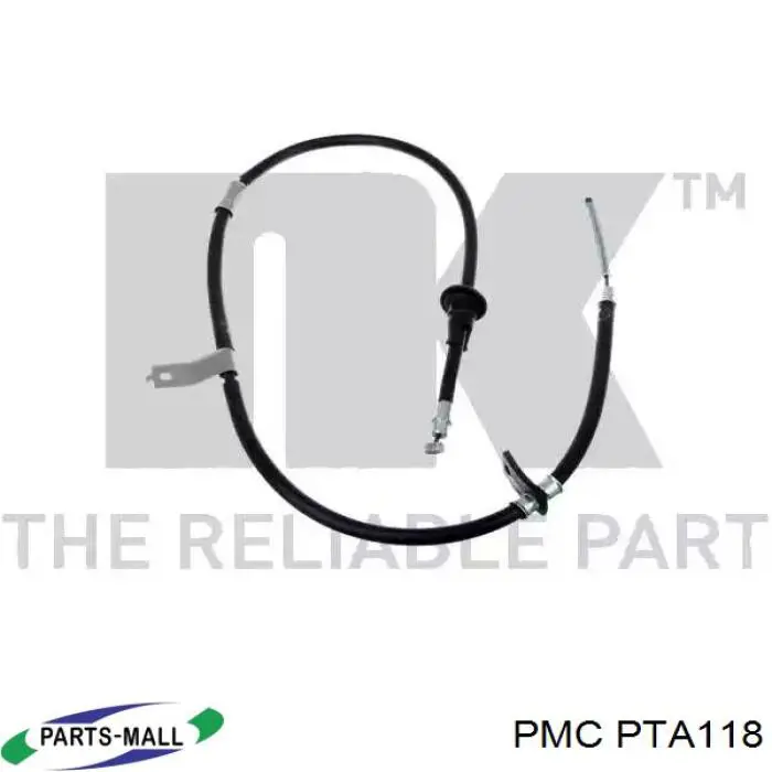 PTA118 Parts-Mall cable de freno de mano trasero derecho