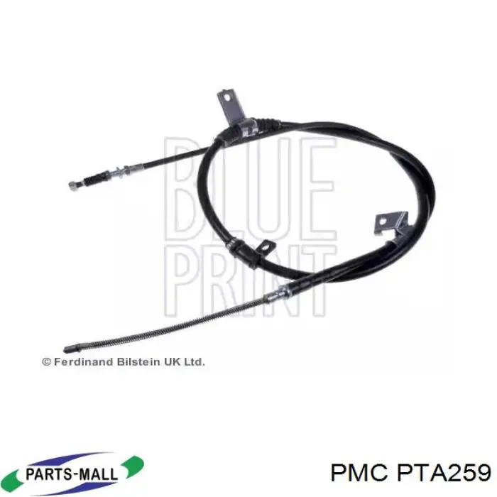 PTA259 Parts-Mall cable de freno de mano trasero derecho