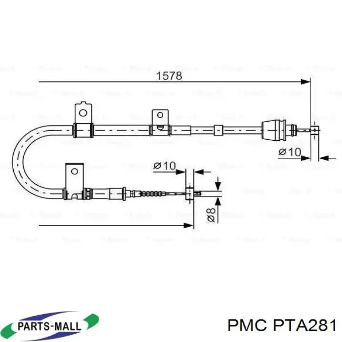 Cable de freno de mano trasero derecho Metalcaucho 81999 precio, desde 23,55 EUR
