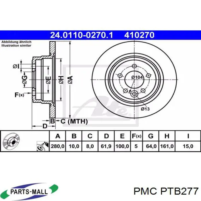 Cable de freno de mano trasero izquierdo para KIA Picanto BA