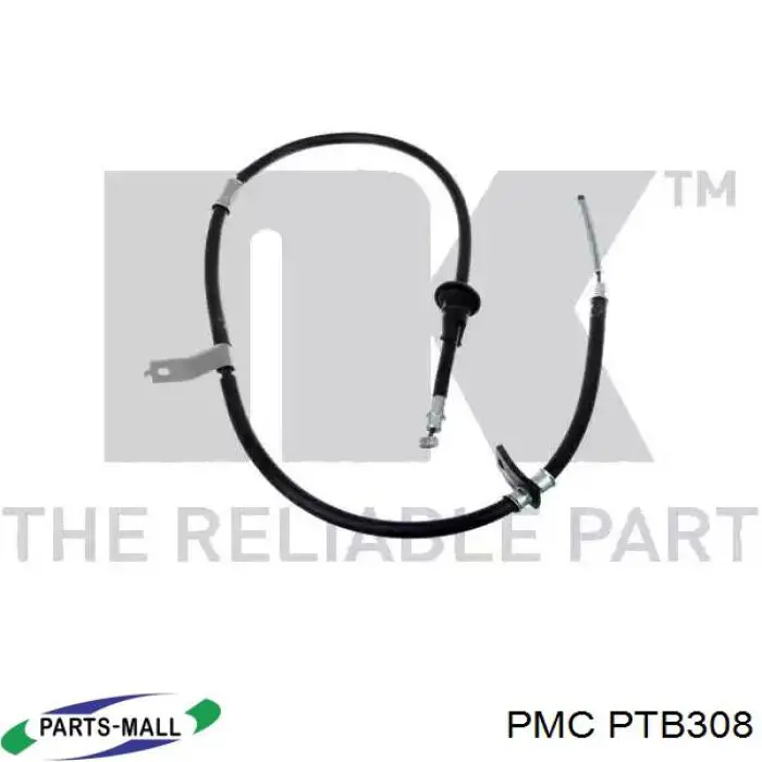 PTB308 Parts-Mall cable de freno de mano trasero izquierdo