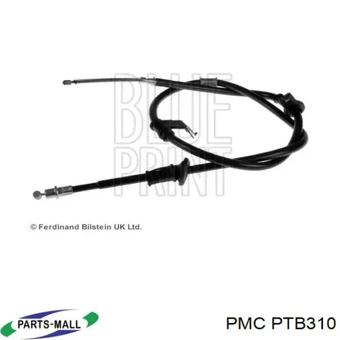 PTB310 Parts-Mall cable de freno de mano trasero derecho