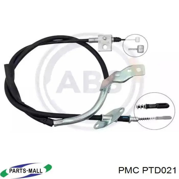 4902005013 Ssang Yong Cable de freno de mano trasero derecho