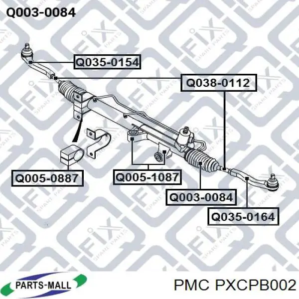 Fuelle dirección PXCPB002 Parts-Mall