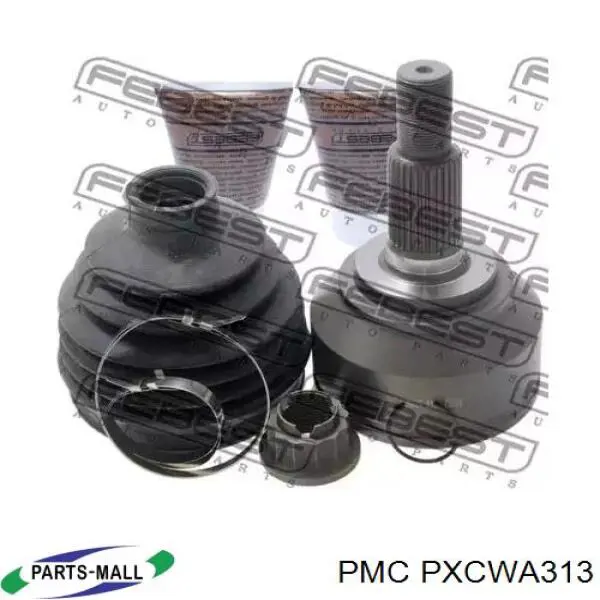 Fuelle exterior derecho de junta homocinética PXCWA313 Parts-Mall