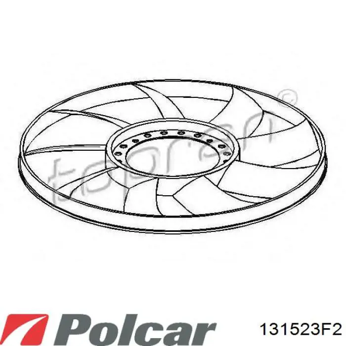 Rodete ventilador, refrigeración de motor Audi 100 (4A, C4)