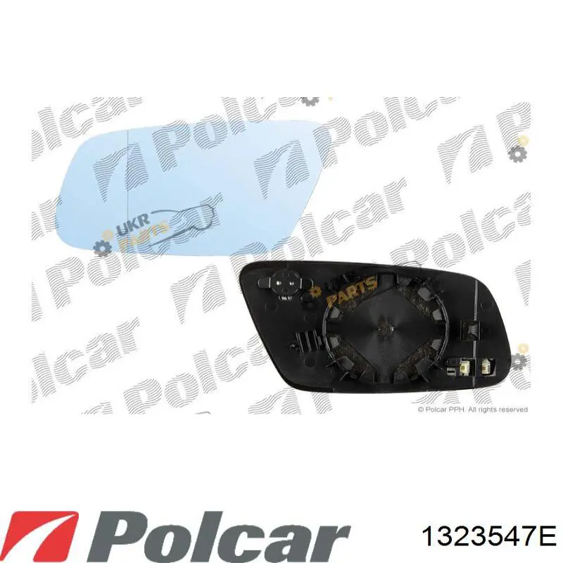 1323547E Polcar cristal de espejo retrovisor exterior izquierdo