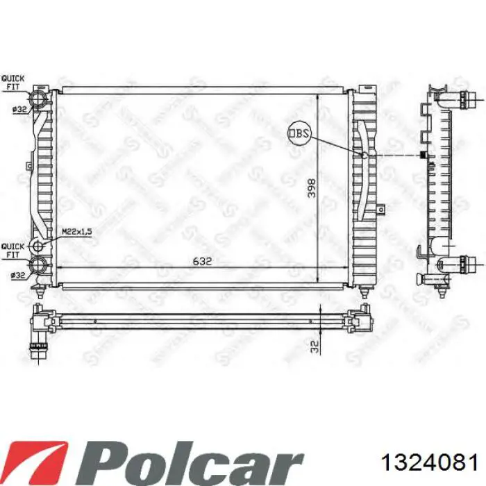 1324081 Polcar Refrigeración del motor