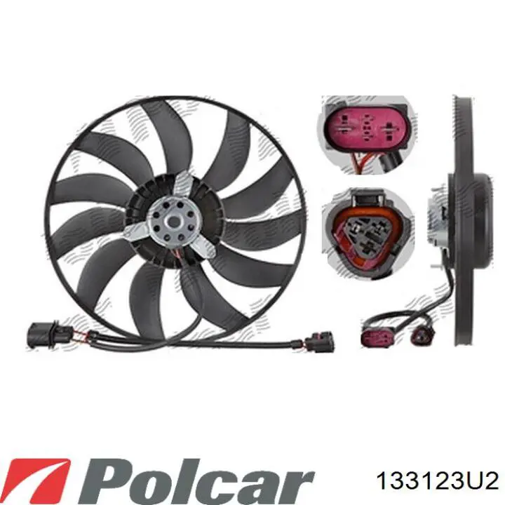 1K0998455A Market (OEM) ventilador (rodete +motor refrigeración del motor con electromotor, izquierdo)