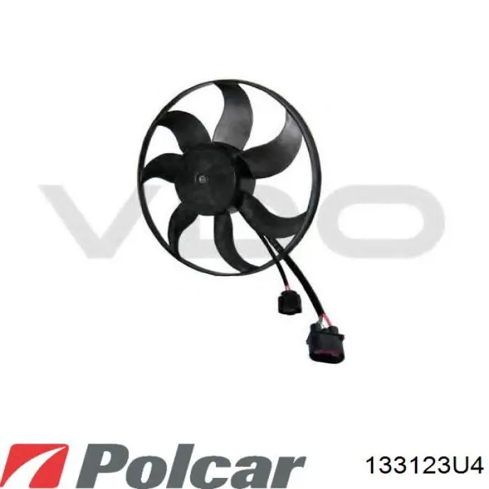 133123U4 Polcar ventilador (rodete +motor refrigeración del motor con electromotor, izquierdo)