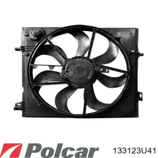 133123U41 Polcar ventilador (rodete +motor refrigeración del motor con electromotor, izquierdo)