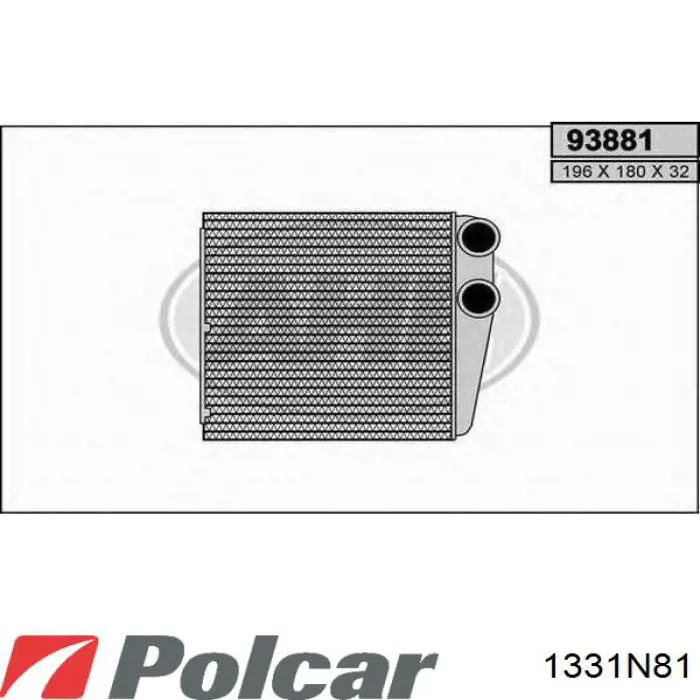 1331N81 Polcar radiador calefacción