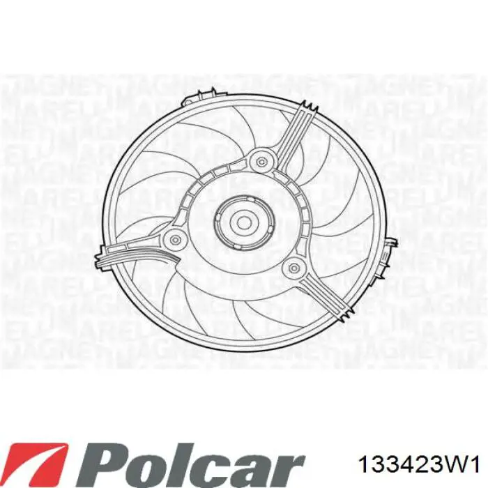 V15011876 Vemo Ventilador derecho del radiador de refrigeración