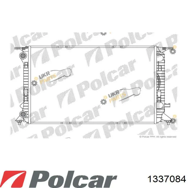 133708-4 Polcar radiador refrigeración del motor
