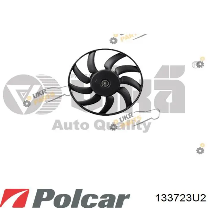 133723U2 Polcar ventilador (rodete +motor refrigeración del motor con electromotor derecho)