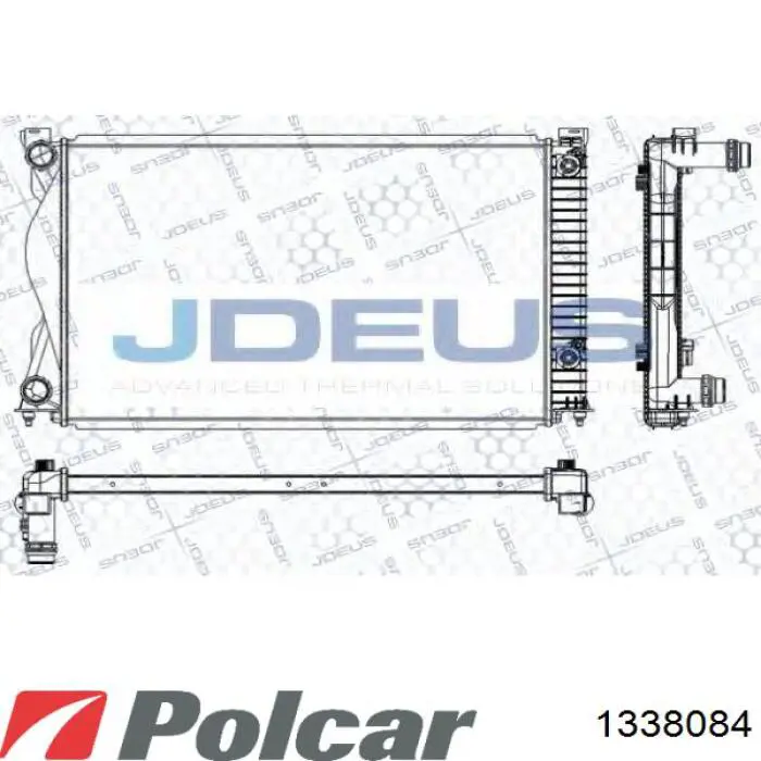 133808-4 Polcar radiador refrigeración del motor