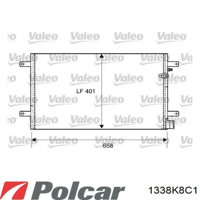 1338K8C1 Polcar condensador aire acondicionado