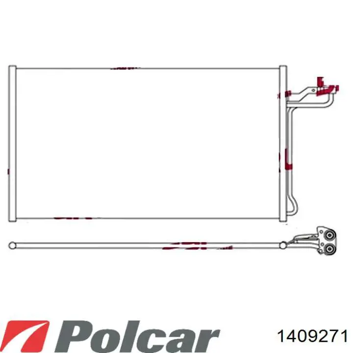 140927-1 Polcar rejilla de ventilación, parachoques trasero, izquierda