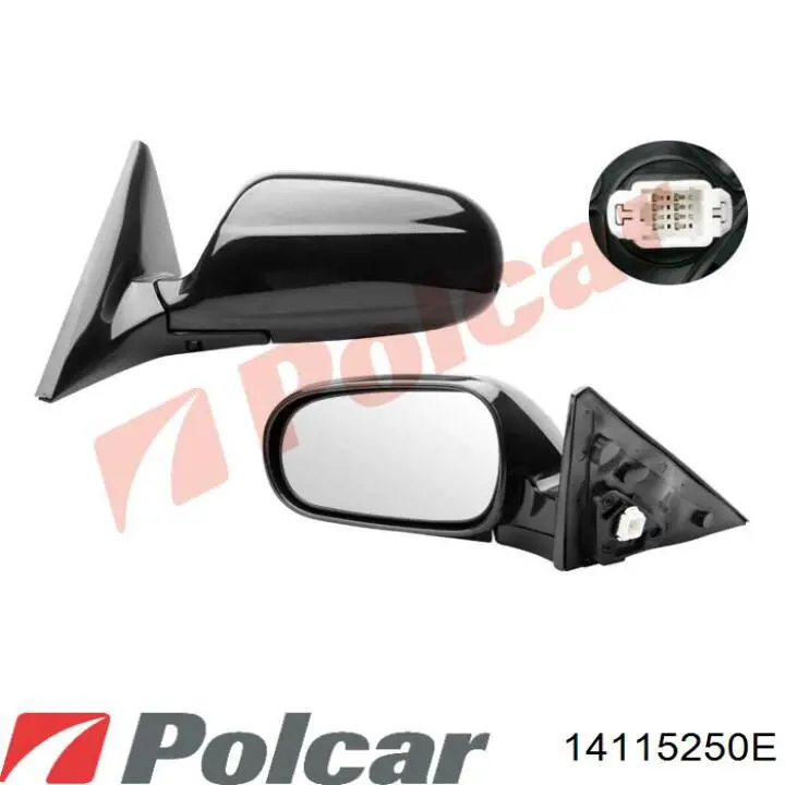 14115250E Polcar espejo retrovisor derecho