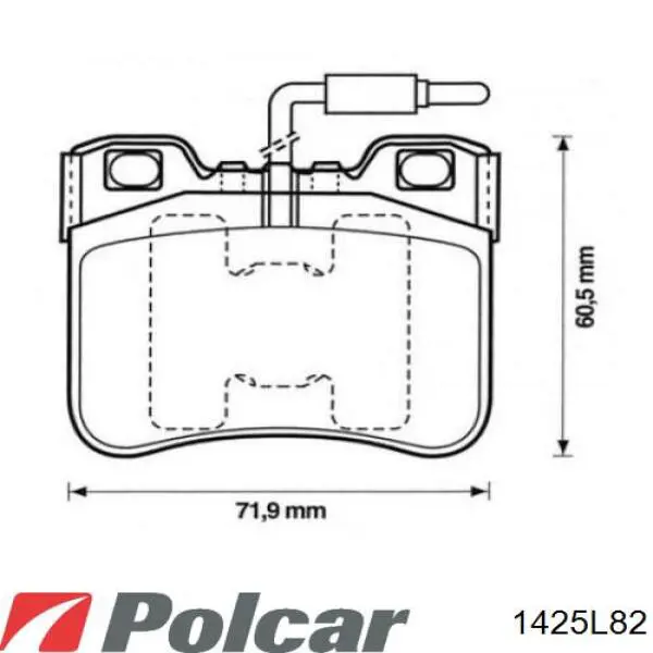 1425L8-2 Polcar caja, filtro de aceite