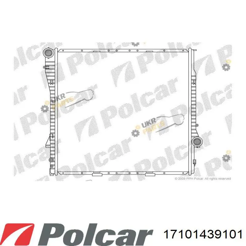 17101439101 Polcar radiador refrigeración del motor