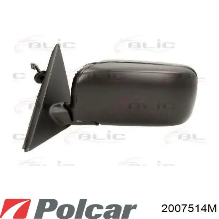 2007514M Polcar cristal de espejo retrovisor exterior izquierdo