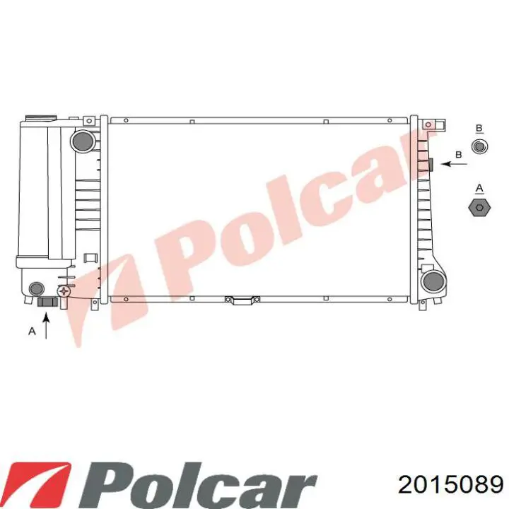 201508-9 Polcar radiador refrigeración del motor