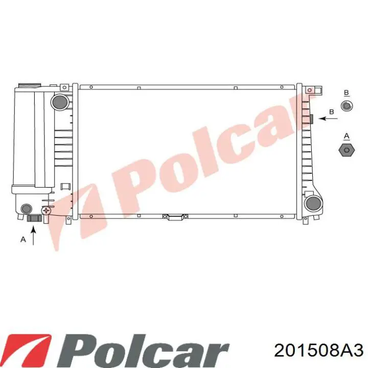Comprar 201508A3 Polcar Radiador de auto