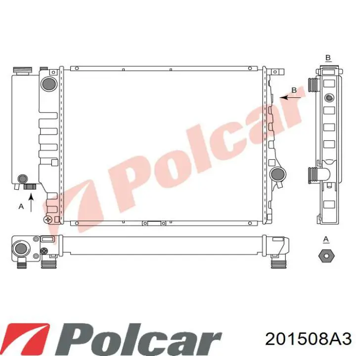 Radiador 201508A3 Polcar