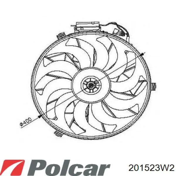 201523W2 Polcar Rodete ventilador, aire acondicionado
