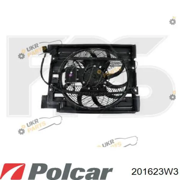 Difusor del radiador del aire acondicionado con ventilador y motor 201623W3 Polcar
