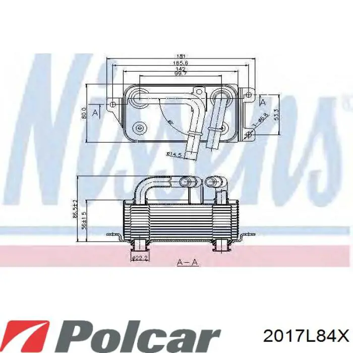 2017L84X Polcar radiador de aceite