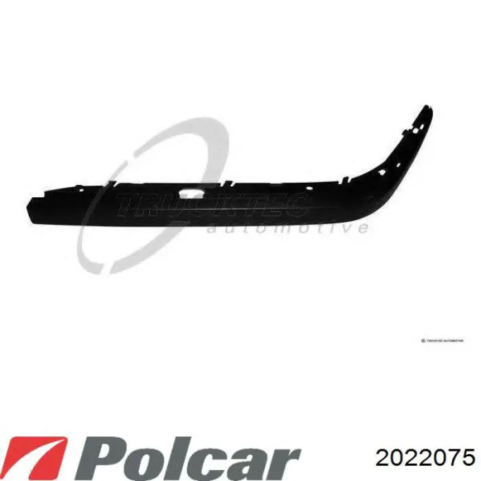 2022075 Polcar moldura de parachoques delantero izquierdo