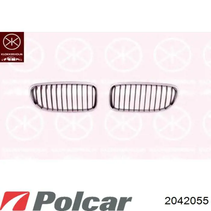 2042055 Polcar panal de radiador izquierda