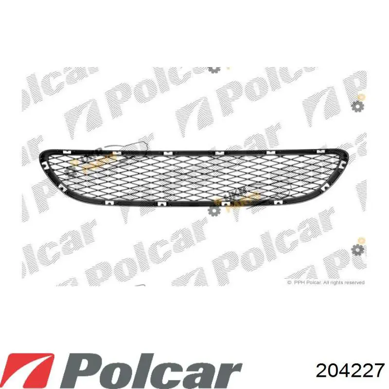 204227 Polcar rejilla de ventilación, parachoques delantero