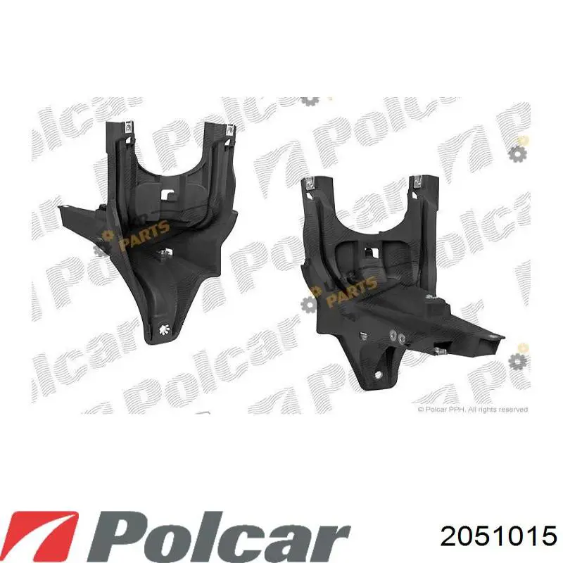 205101-5 Polcar soporte para guardabarros delantero, izquierda trasero